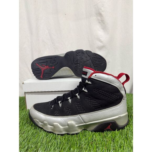Size 11 - Jordan 9 Johnny Kilroy Grey Red‎ Fire Clean - Picture 1 of 10